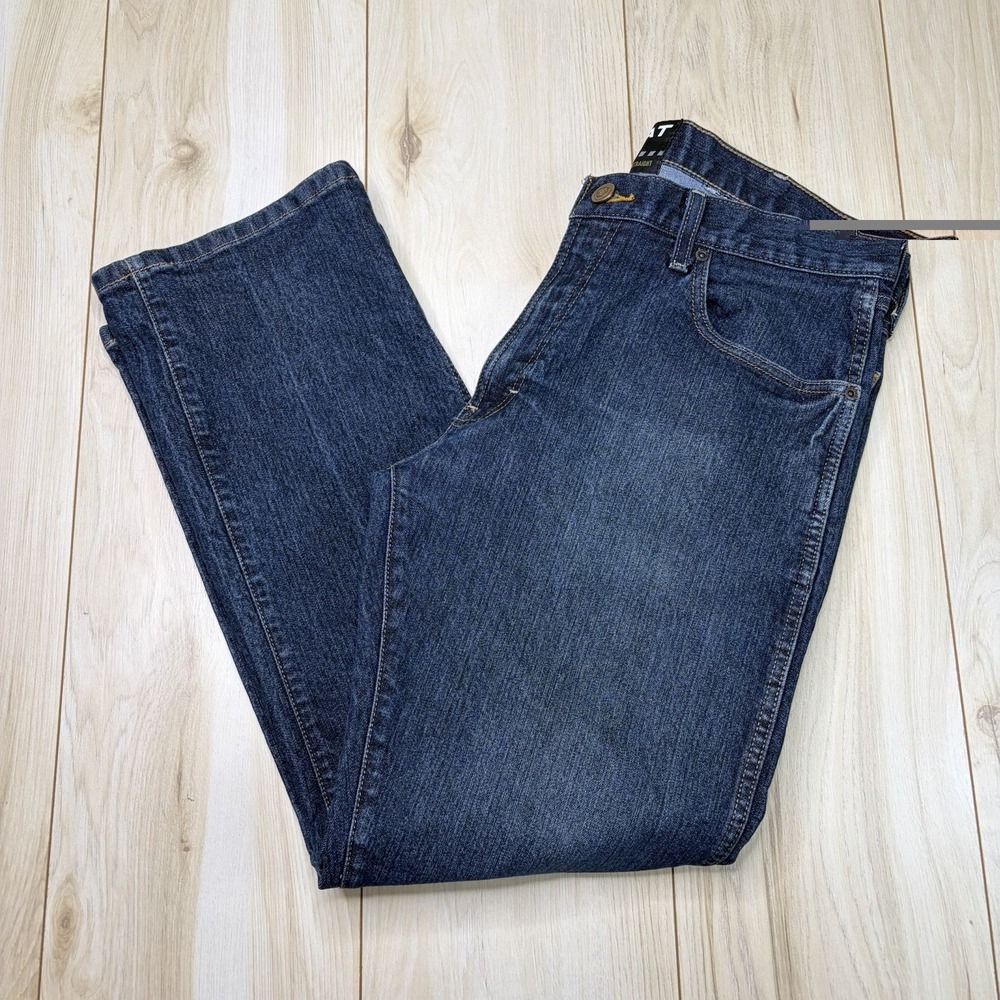 Ariat Rebar Mens M5 Slim Straight jeans Blue Wash Denim Size 34x28